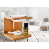 Oco Life Bamboo Oil / Wax Melt Burner with Oil Blend